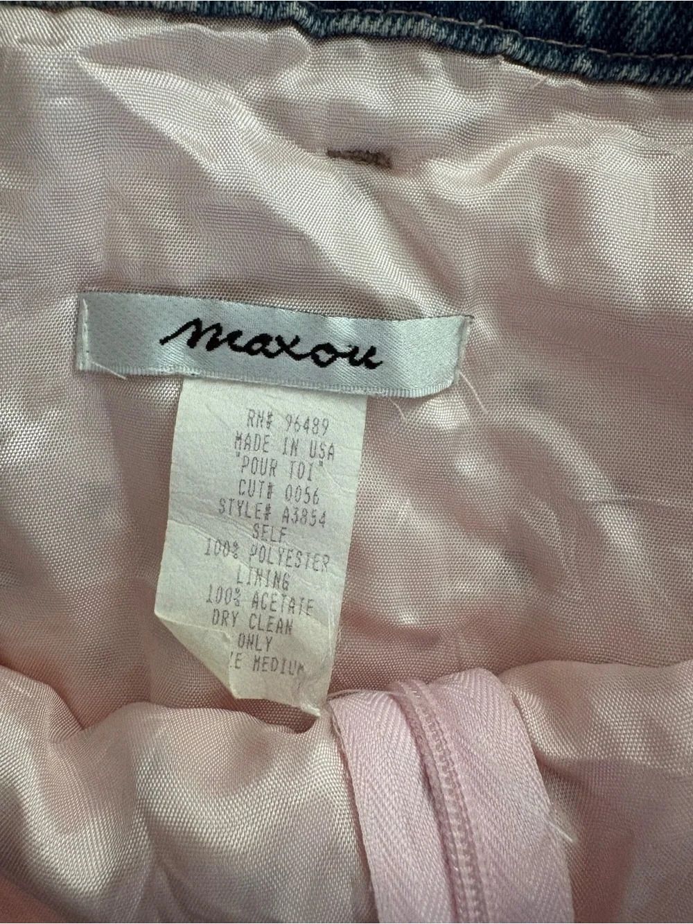 Maxou - Vintage Sequin Denim Trim mini Skit